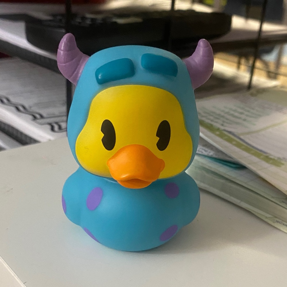Sulley Monsters Inc Rubber Duck